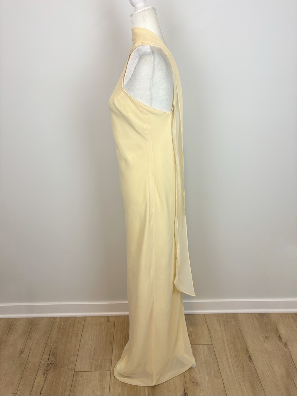 Amanda Uprichard Ashton Maxi Dress in Cornsilk Size M - Picture 5 of 14